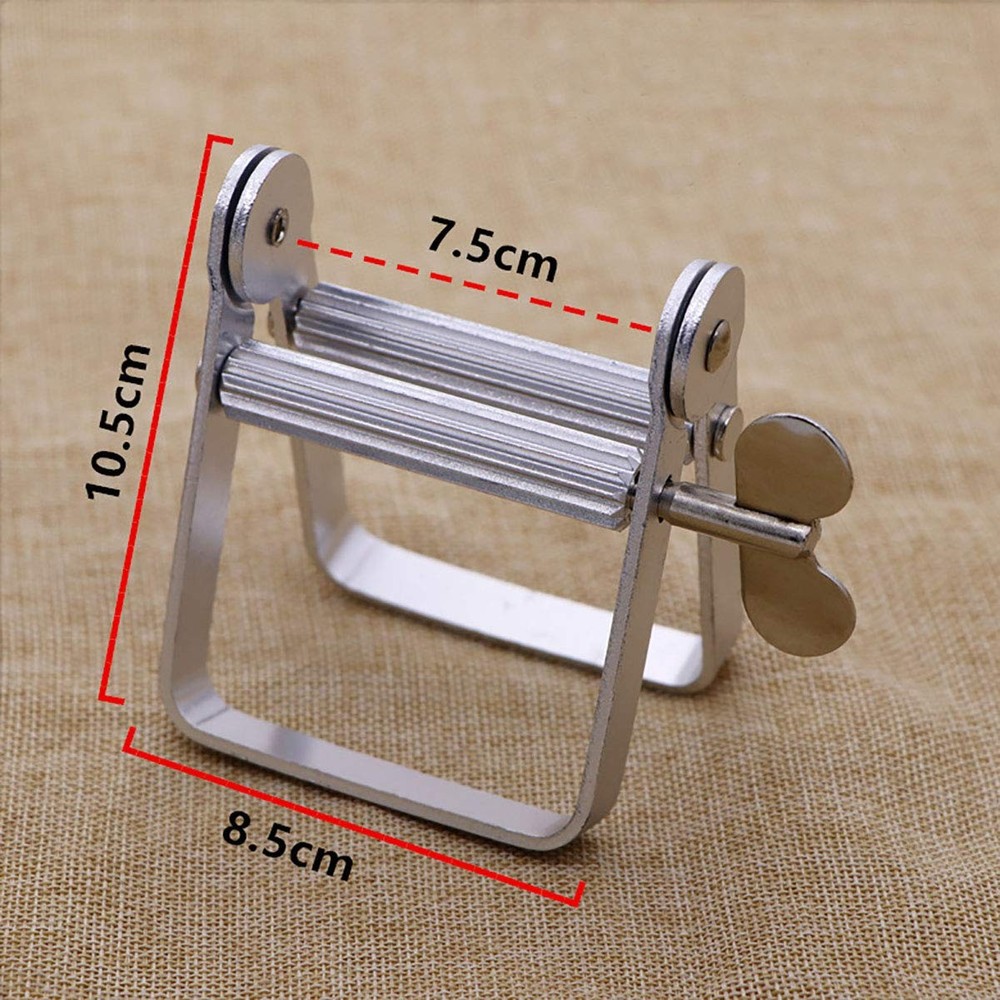 Toothpaste Squeezer, Metal Tube Squeezer Paint Wringer Silver
