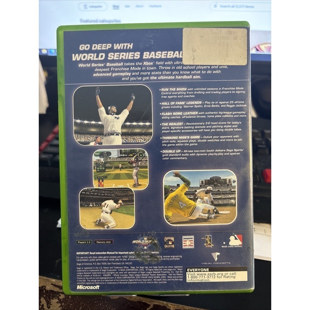 World Series Baseball (Original Xbox) CIB COMPLETE & TESTED