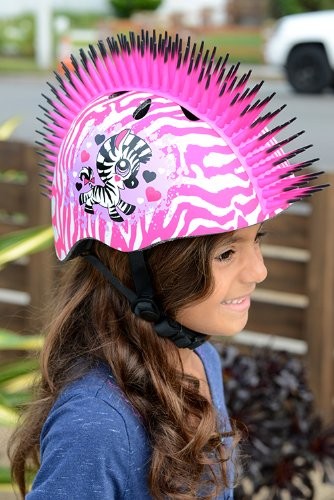 Raskullz Zebra Mohawk Helmet, 5+ Years, White