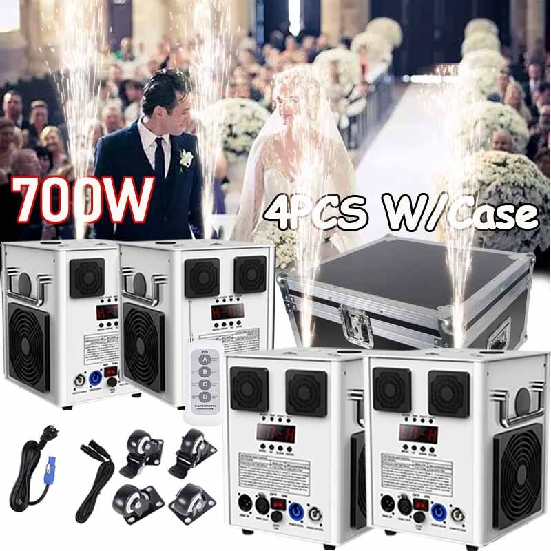 700W Cold Spark Machine Stage Effect DMX Firework DJ Event Party Wedding &Case