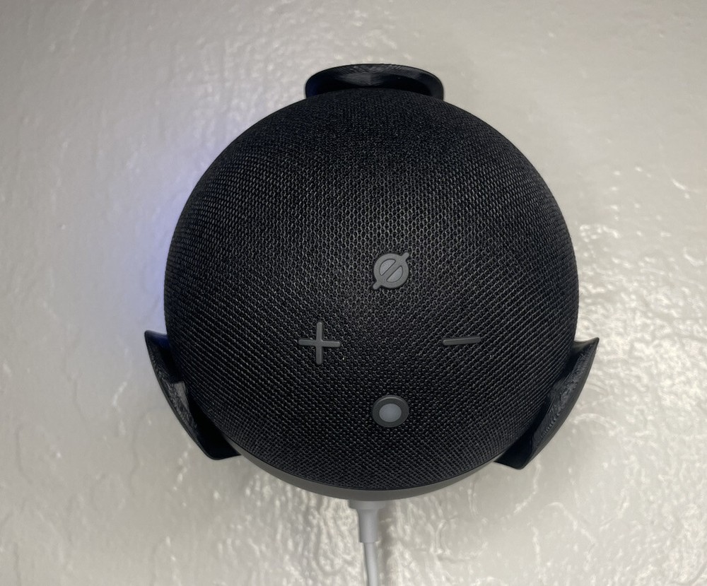 Wall Mount Hanger Holder Stand For Amazon Echo Dot Generation 5/4 Black