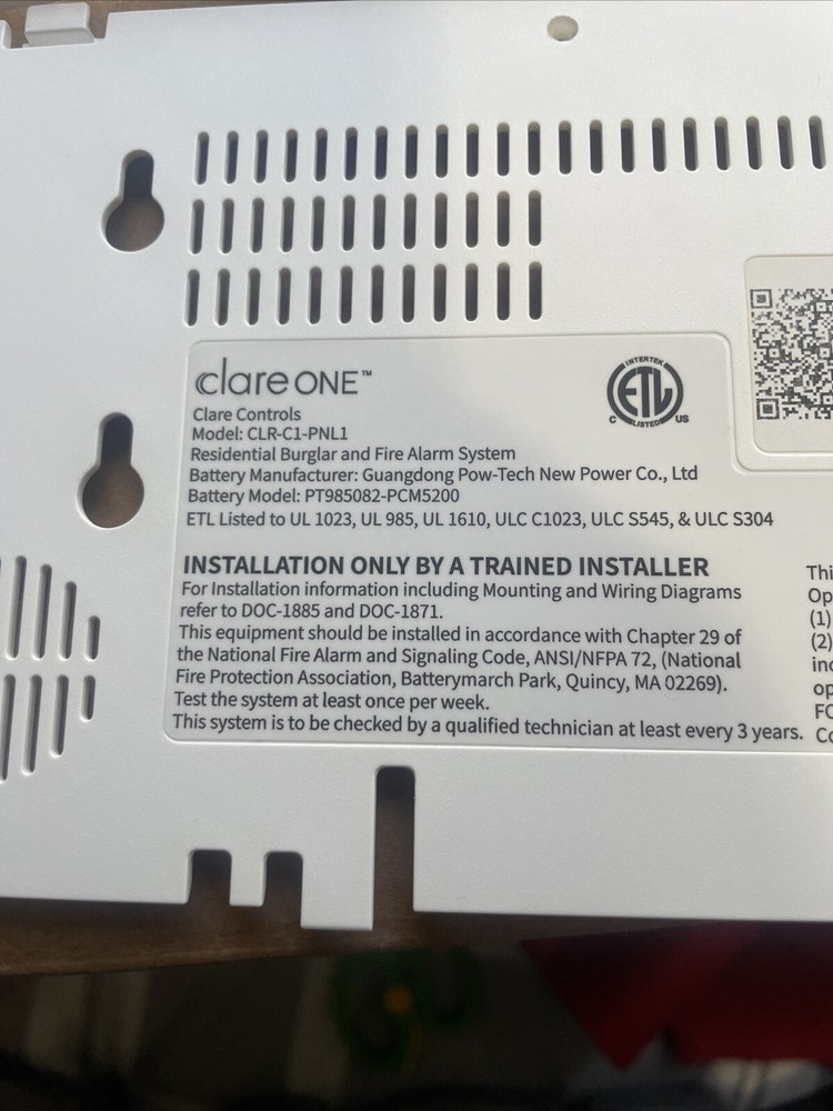 Clare Keypad And Zone expander Alarm