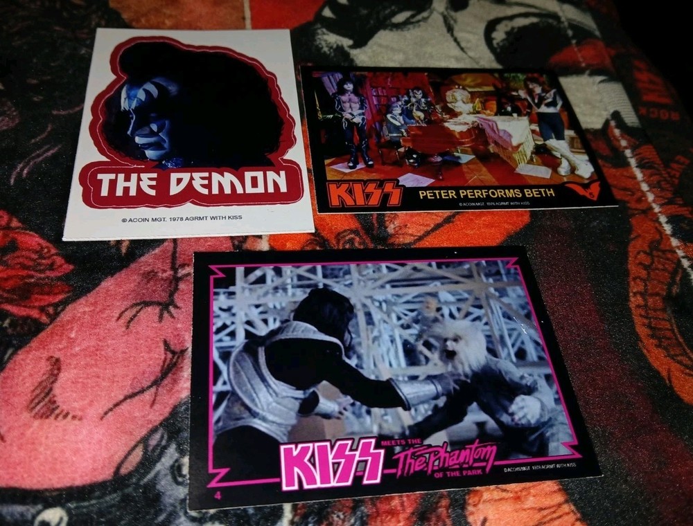 KISS CARDS PLUS DEMON STICKER PHANTOM HALLOWEEN