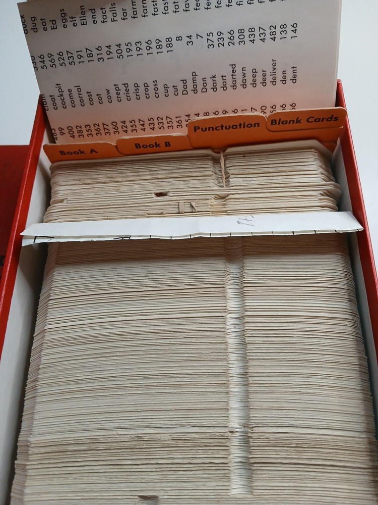 Lippincott's Basic Reading A & B Word Recoognition Cards Incomplete