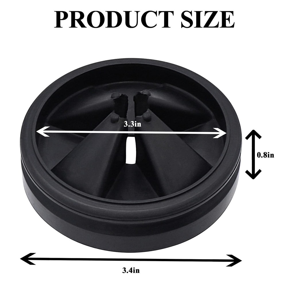 3 3/8" Garbage Disposal Splash Guards (2 Pack) Sink Baffle QCB-AM Replacement...