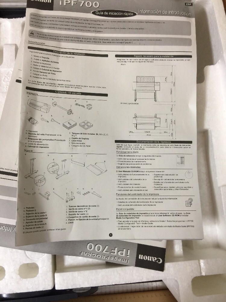 Canon IPF700 Stand