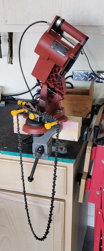 Electric Chain Saw Sharpener Power Tool Machine Rotation Sharpening Workshop NEW