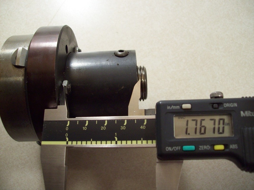 CNC LATHE COLLET CHUCK HOLDER, UNKNOWN MANUFACTURE OR EXACT APPLICATION.