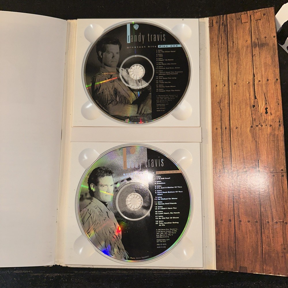 Randy Travis Promotional Double CD Signed