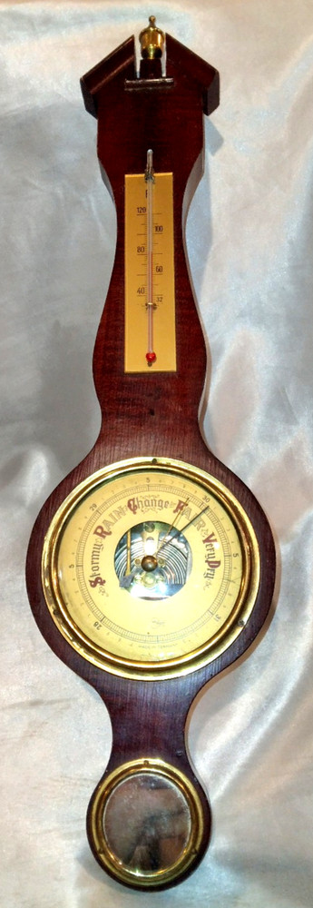BARIGO THERMOMETER/ BAROMETER & SMALL MIRROR