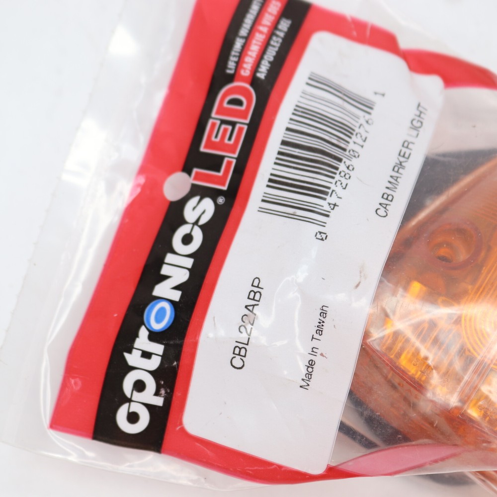 Optronics Amber LED Cab/Clearance Light CBL22ABP