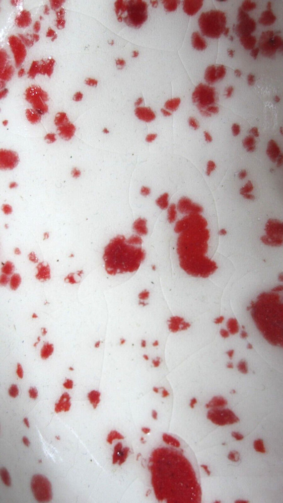Atlantic Mold Divided Dish Christmas Tree Candy Nut Dish Red/Wh Splatter Paint