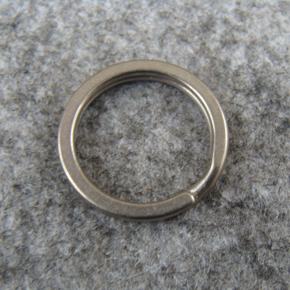 10pcs 18mm Pure Titanium Split Key Rings Keychain Split Rings keyrings