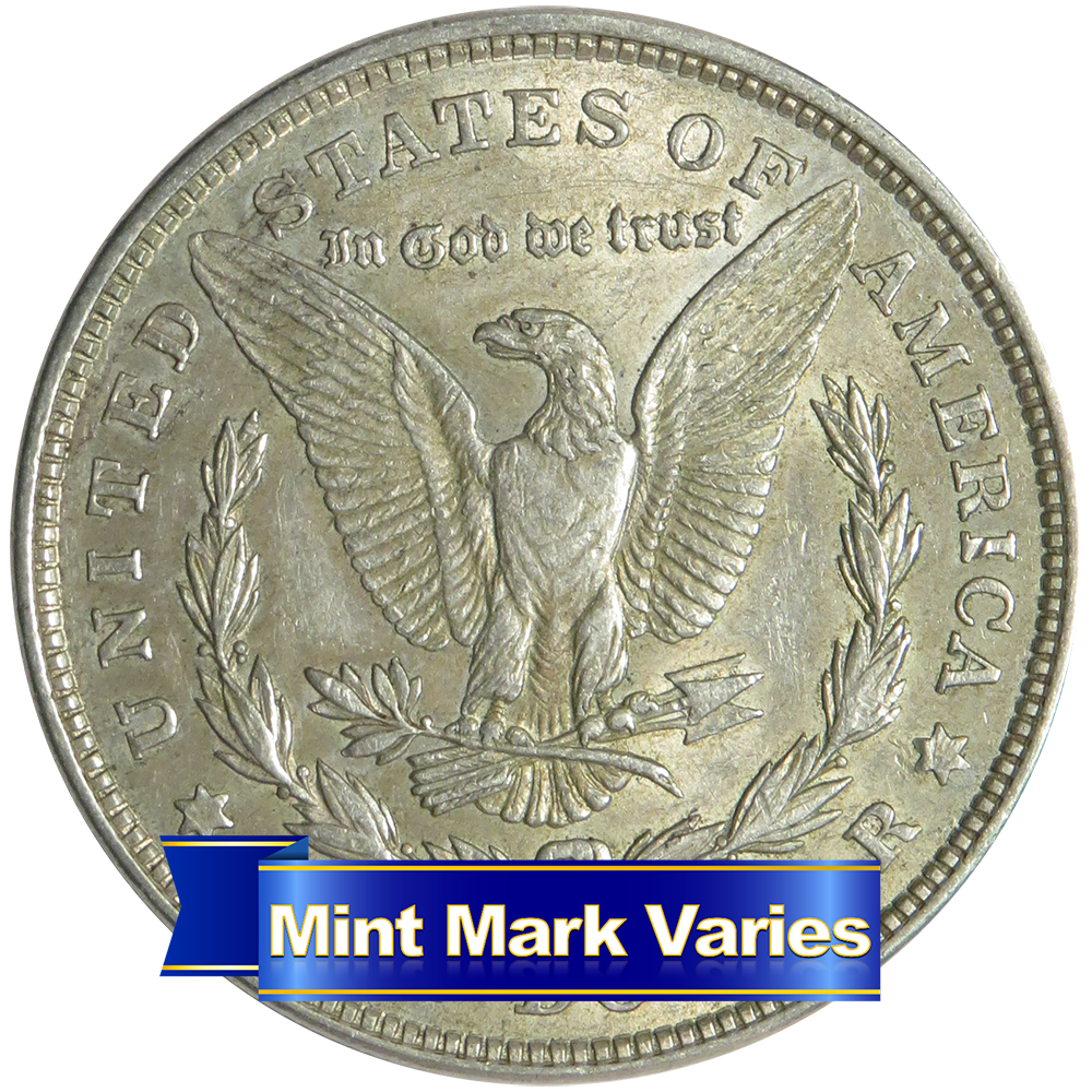 1921 P D or S $1 Morgan Silver Dollar Very Good - Extra Fine VG-XF