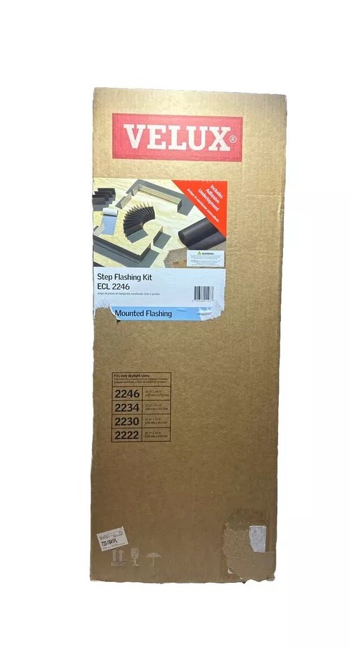 VELUX ‎ECL 2246 Skylight Step Flashing Kit Curb Mounted w/Adhesive((E-5))