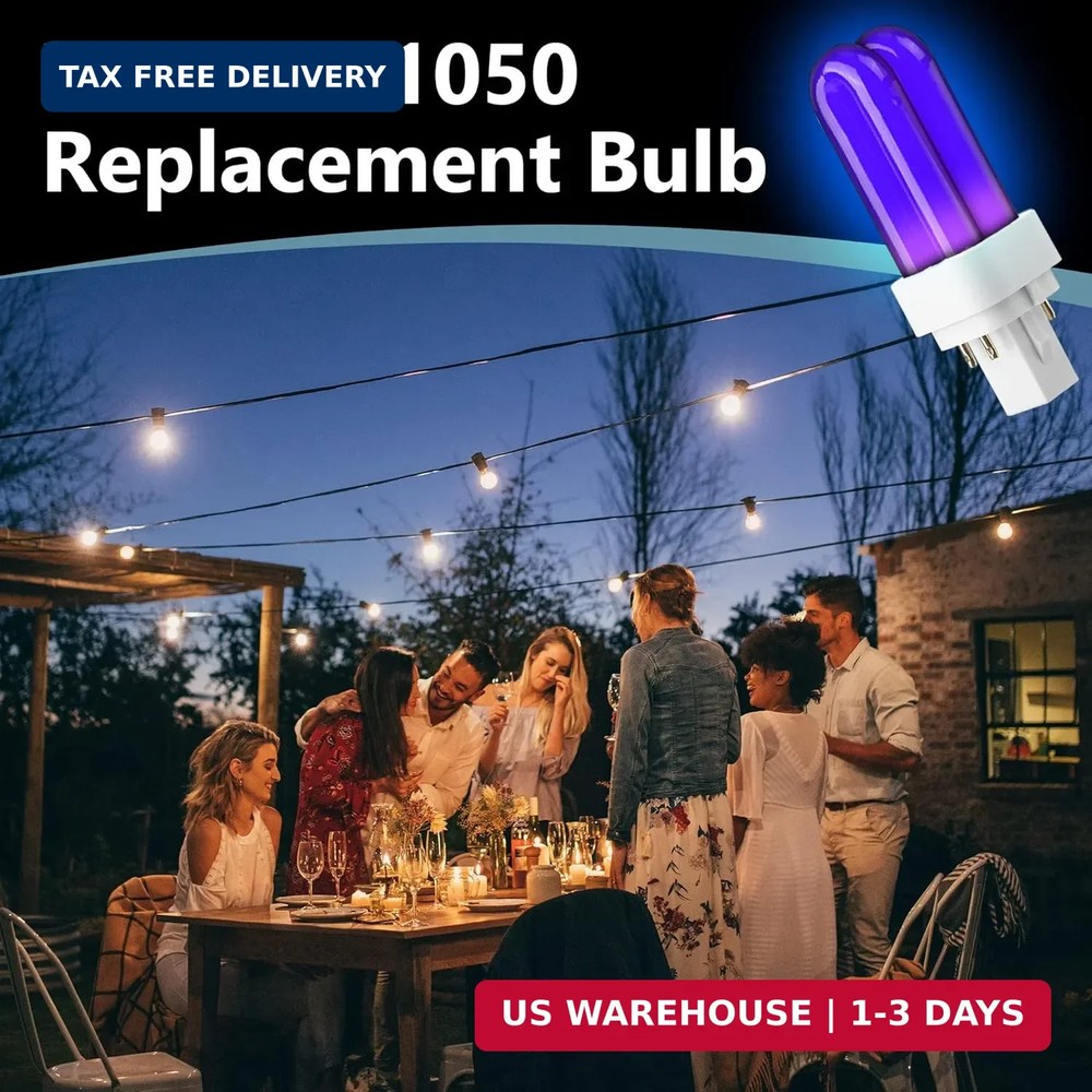 2 Pack Bug Zapper Replacement Fluorescent Bulbs, 41050 Bulbs Compatible with Dyn