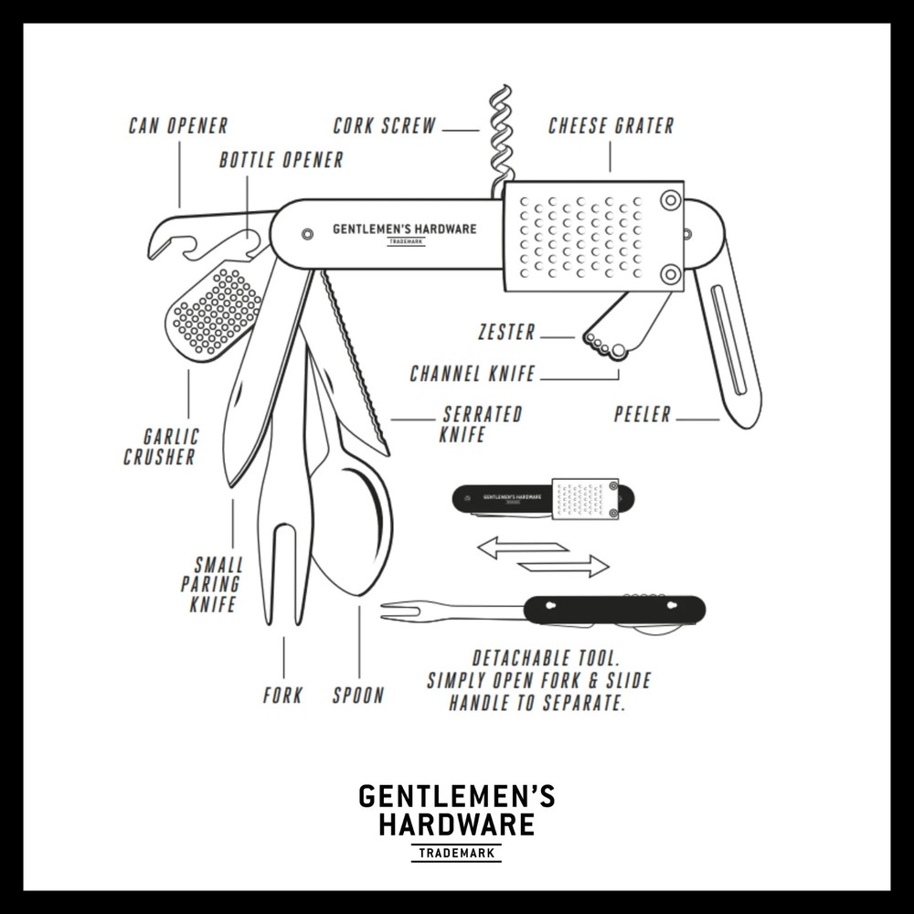 Gentlemen's Hardware Camping and Kitchen Multi Tool #175