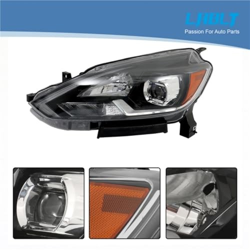 1Pc Headlights Assembly Kit Replacement for Sentra SL SR 2016 2017 2018 2019