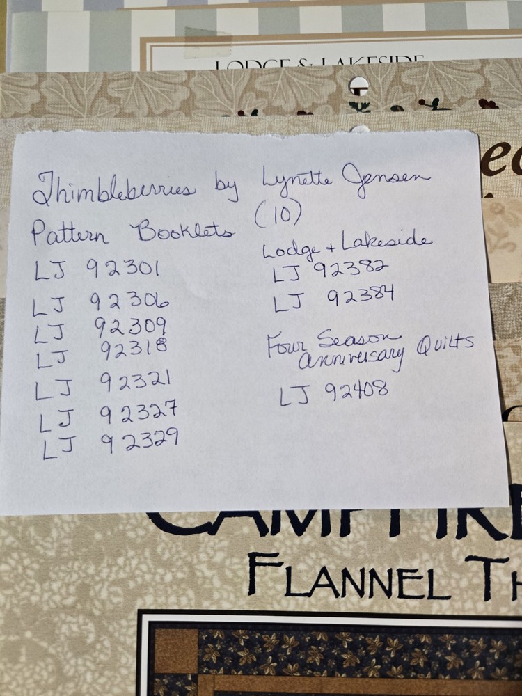 Thimbleberries By Lynette Jensen 10 Pattern Booklets