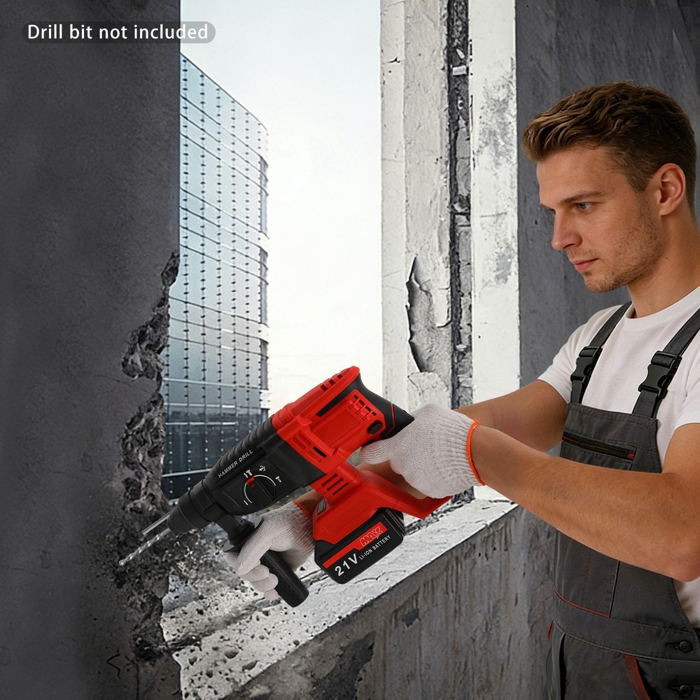 Hammer Drill Battery-powered Hammer Drill Modern Hammer Drill With 4 Modes