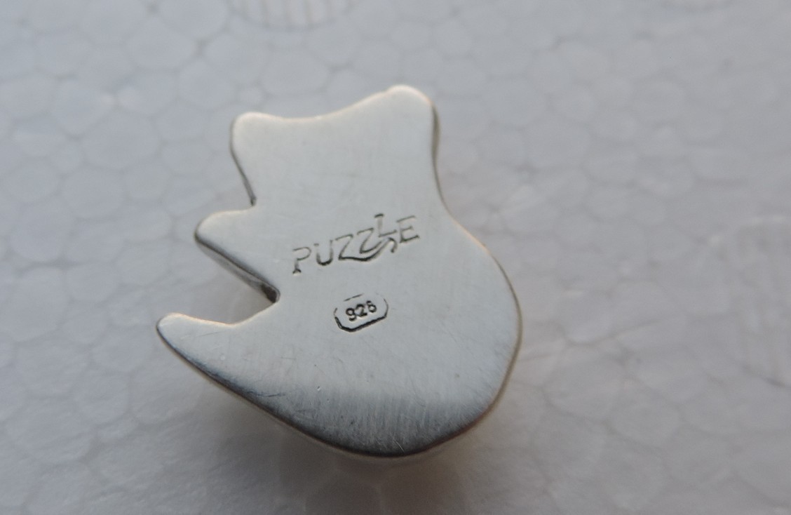 Ilaria Logi 'Southern Cross' Australia Sterling Silver 925 Map Puzzle w Box Rare