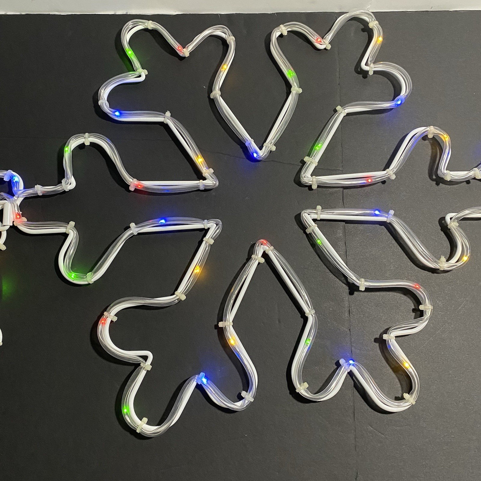 Mr. Christmas Holiday Icon Trio-Snowflakes Warm White/Multicolor