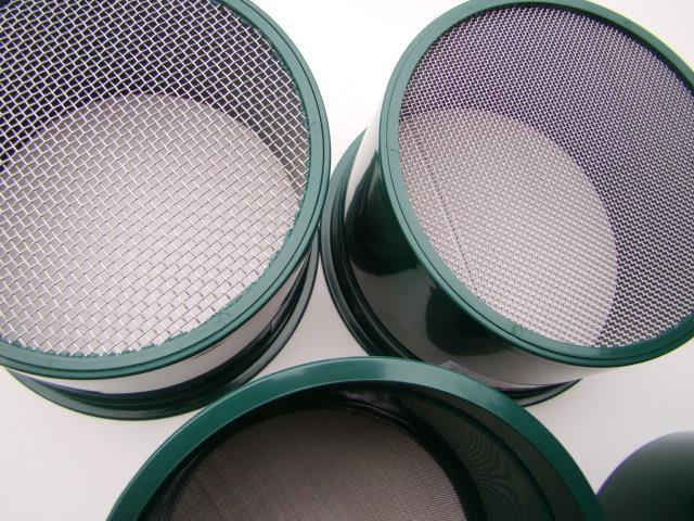 Stackable Plastic Sieve / Screen Kit 4 screens Classifying 10-20-30-40 Mesh-Gold