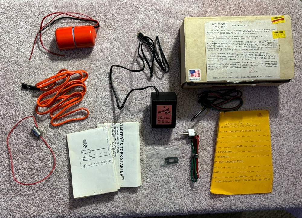 McDaniel RC Onboard Ignition System For NI-starter #176 Unused