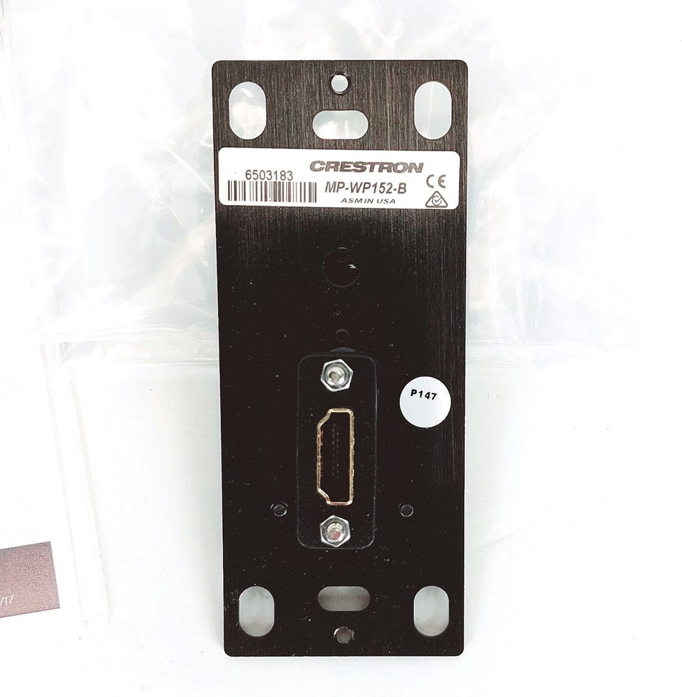 CRESTRON MP-WP152-B / MPWP152B HDMI Media Wall Plate Black
