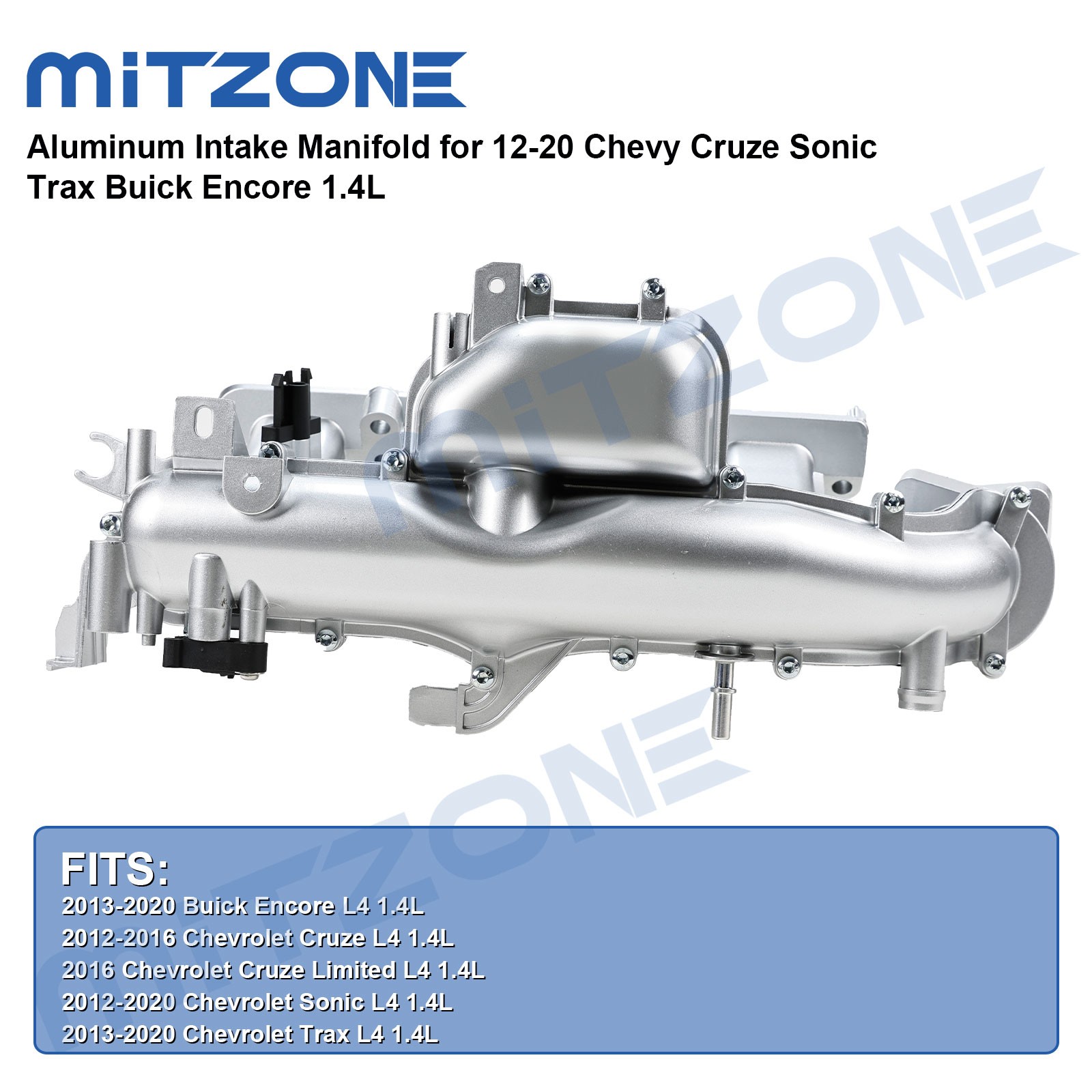 Aluminum Intake Manifold for 12-20 Chevy Cruze Sonic Trax Buick Encore 1.4L
