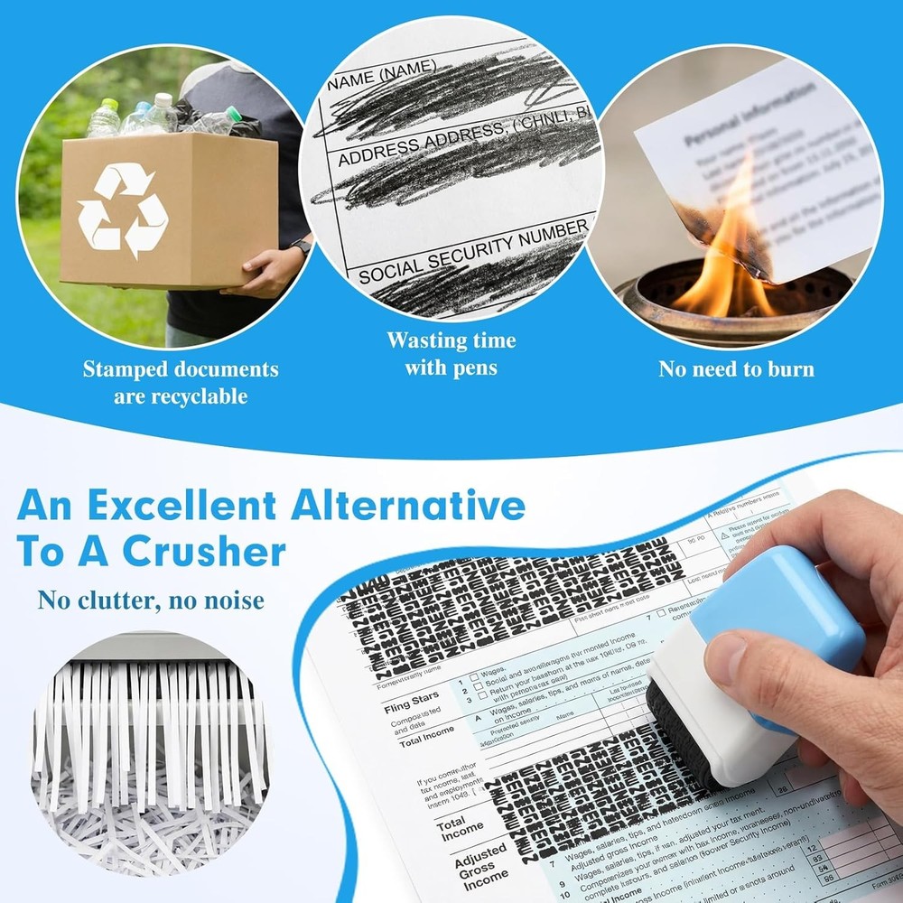 Privacy Roller Stamp 2 Pack Identity Protection