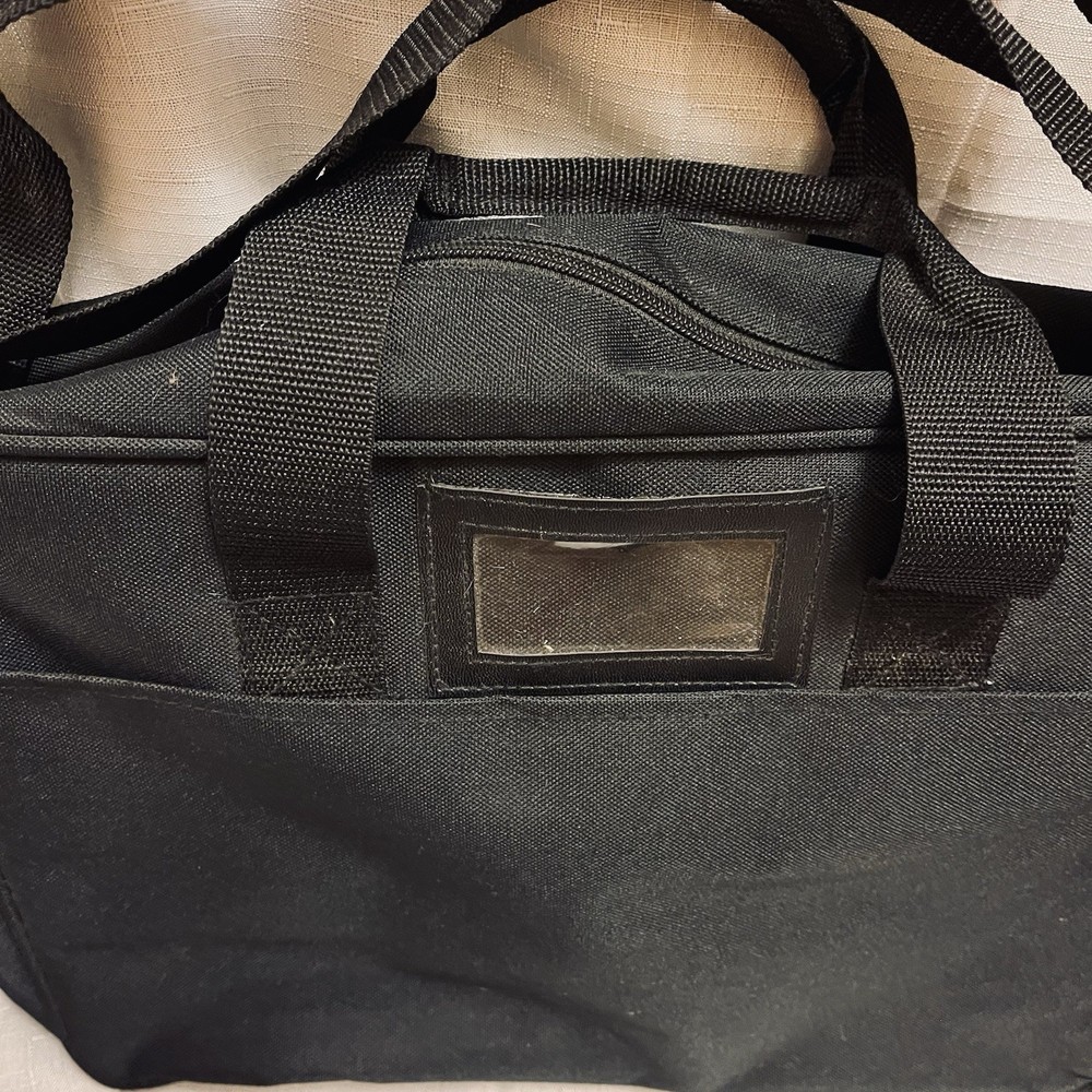 H&R Block Logo Computer Travel Shoulder Bag Document /Briefcase Side Pockets
