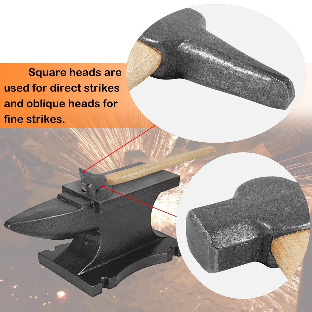Blacksmith Forging Tool Hammer Eye Punch Top Tools Used with a Striker