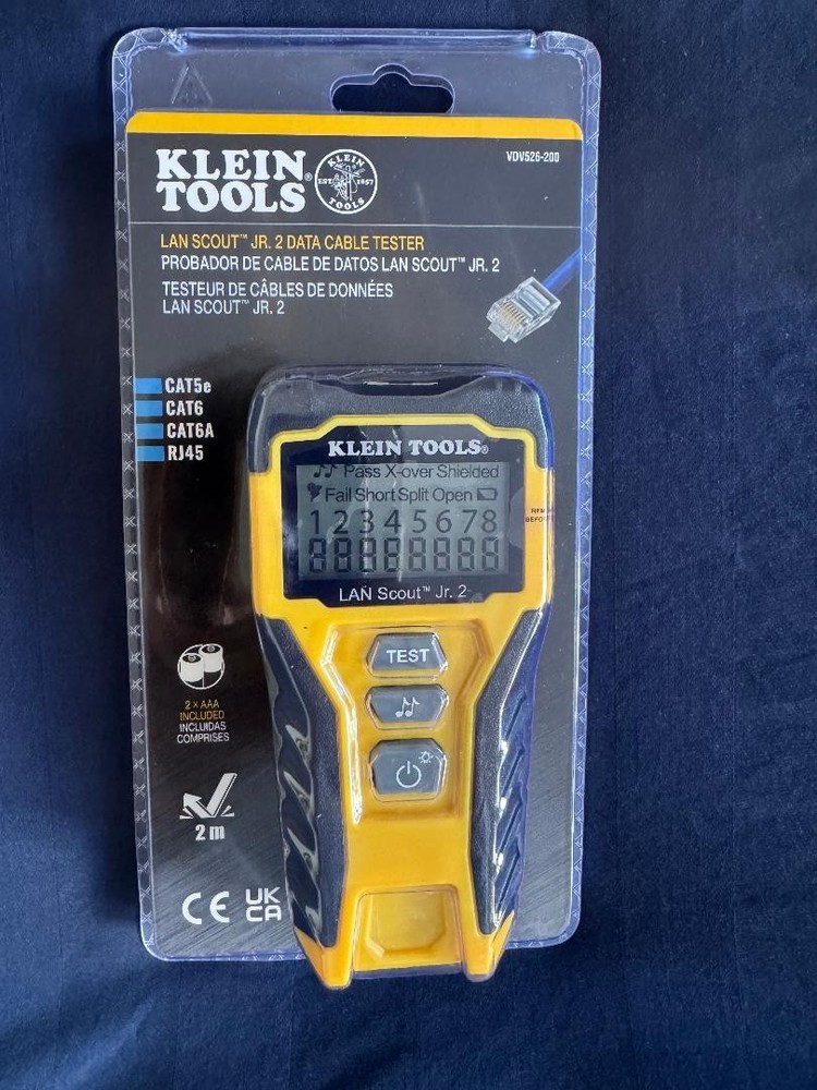 KLEIN TOOLS LAN SCOUT JR 2 DATA CABLE TESTER