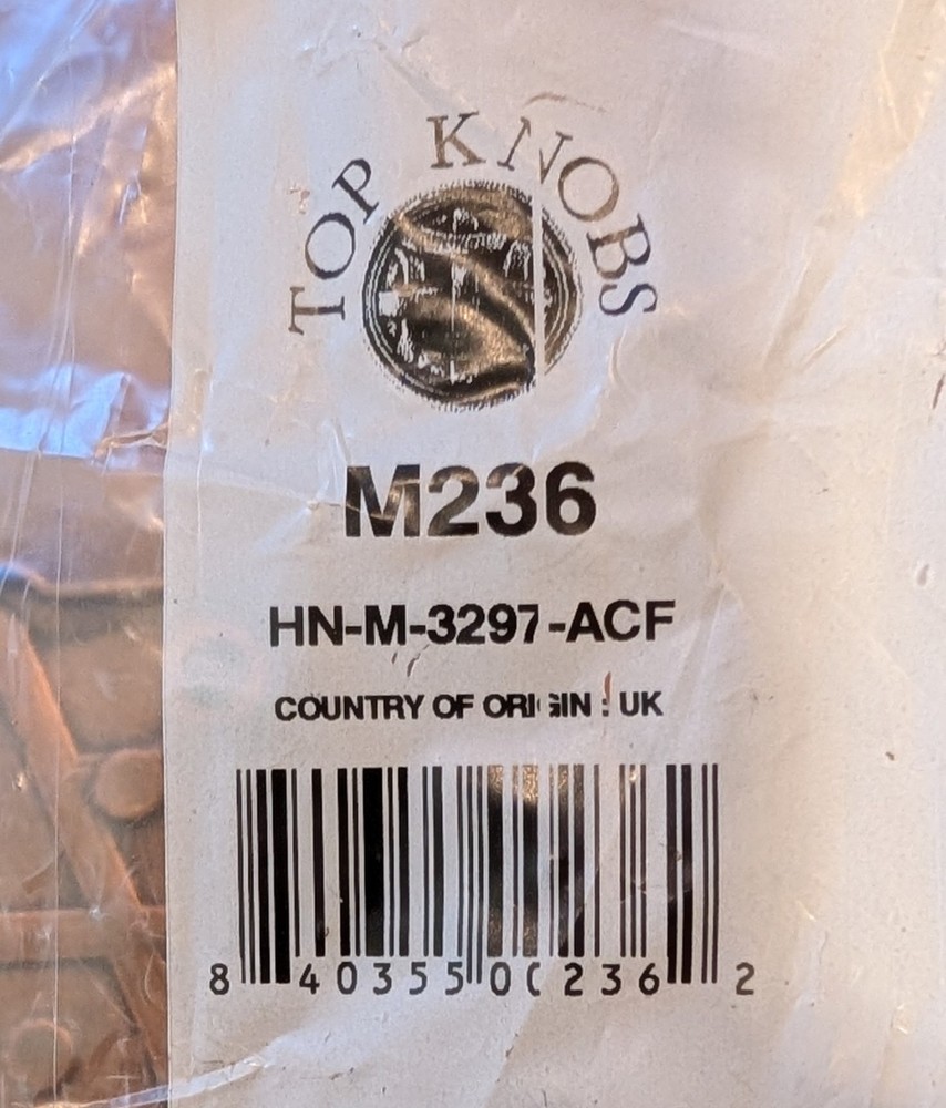 Top Knobs - Mission Plate Drawer Pull - Old World Style - Qty 7