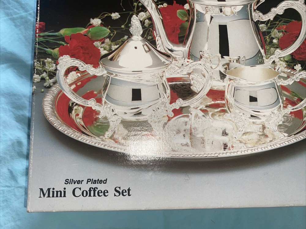 Vtg Silver Plated Mini Coffee Set( No Serving Tray)