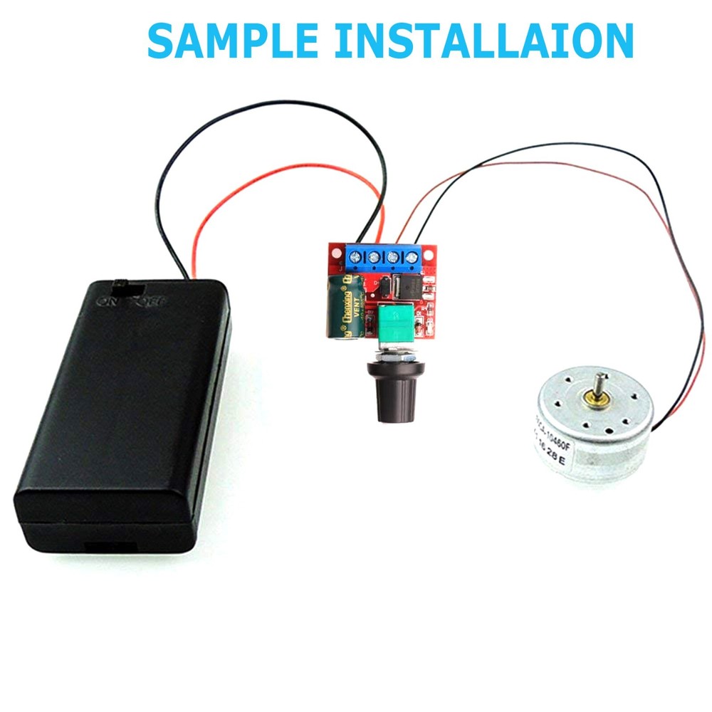 Adjustable DC PWM Motor Fan Controller Module 4.5V-35V With On Off Switch