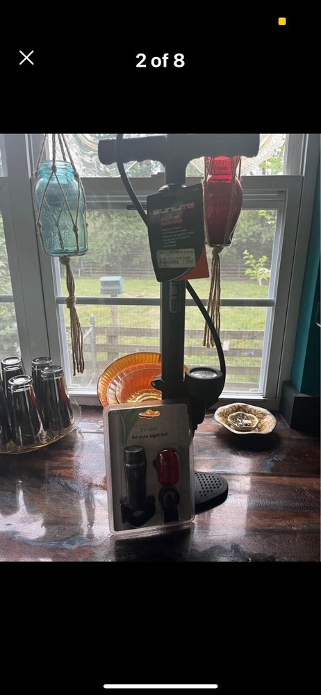 Biking Combo! Bicycle Light & Hand Pump . THINK SPRING!!