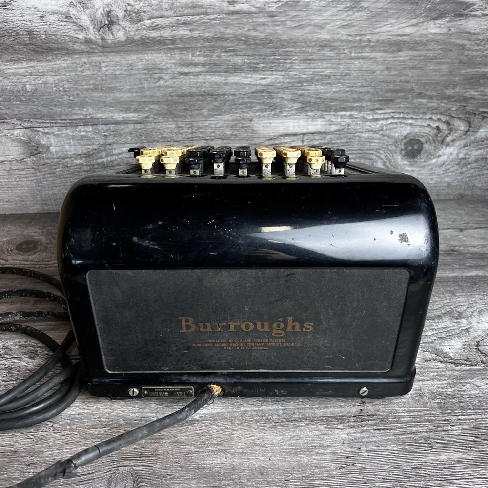 VTG Burroughs Calculator Electric Adding Machine A425904