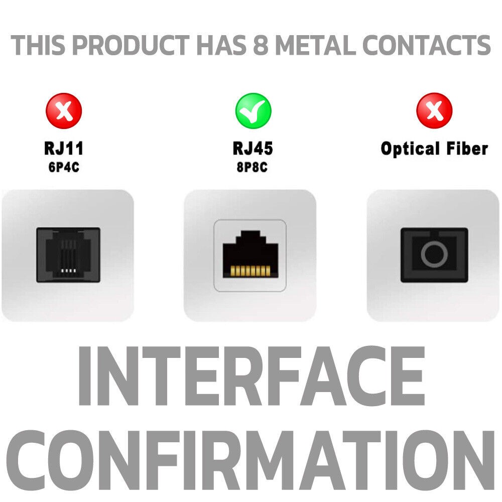 2 Pack Black Cat5e RJ45 Ethernet Patch Cord 3ft Internet Wire LAN Network Cable