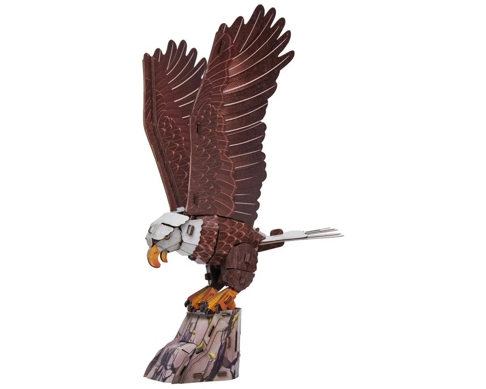 Make Bug Sky Echo Bald Eagle 3D Kraft Paper Puzzle Set [MKBD0057]