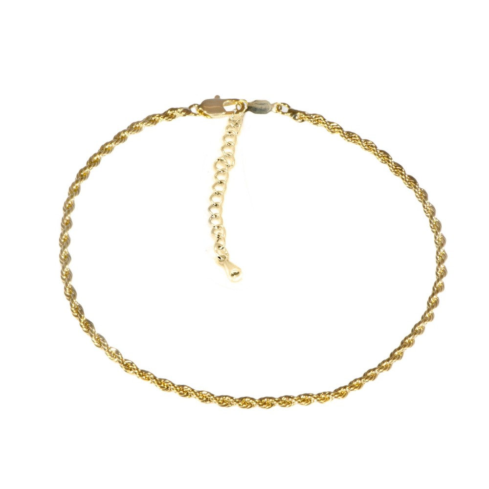 Maya J Rope Anklet, Yellow