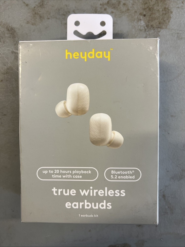 Heyday True Wireless Bluetooth Earbuds - Bluetooth 5.2, Touch Controls, 20-Hour
