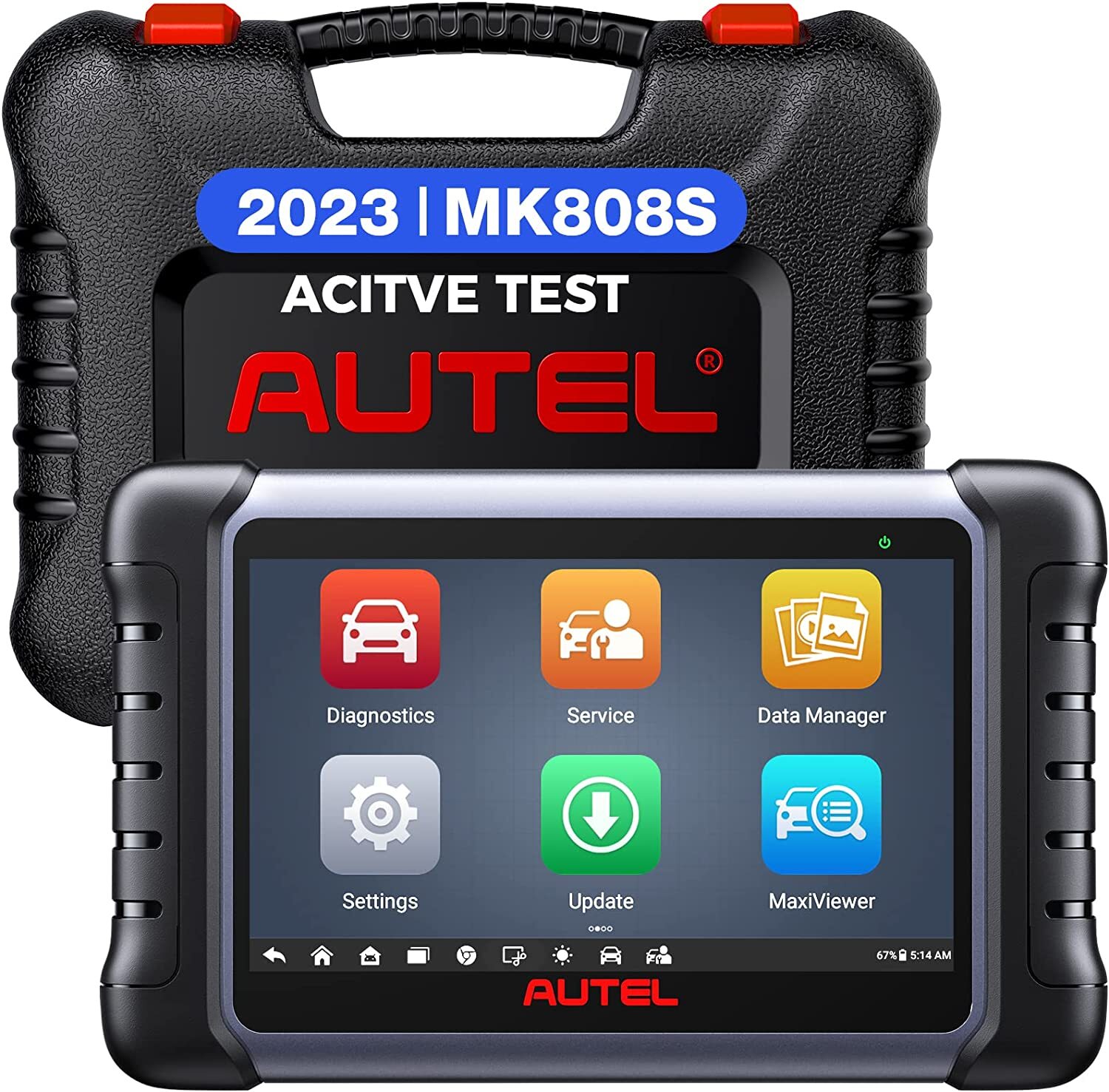 2023 Autel MaxiCOM MK808S Bidirectional Car Diagnostic Scanner Tool Key Coding