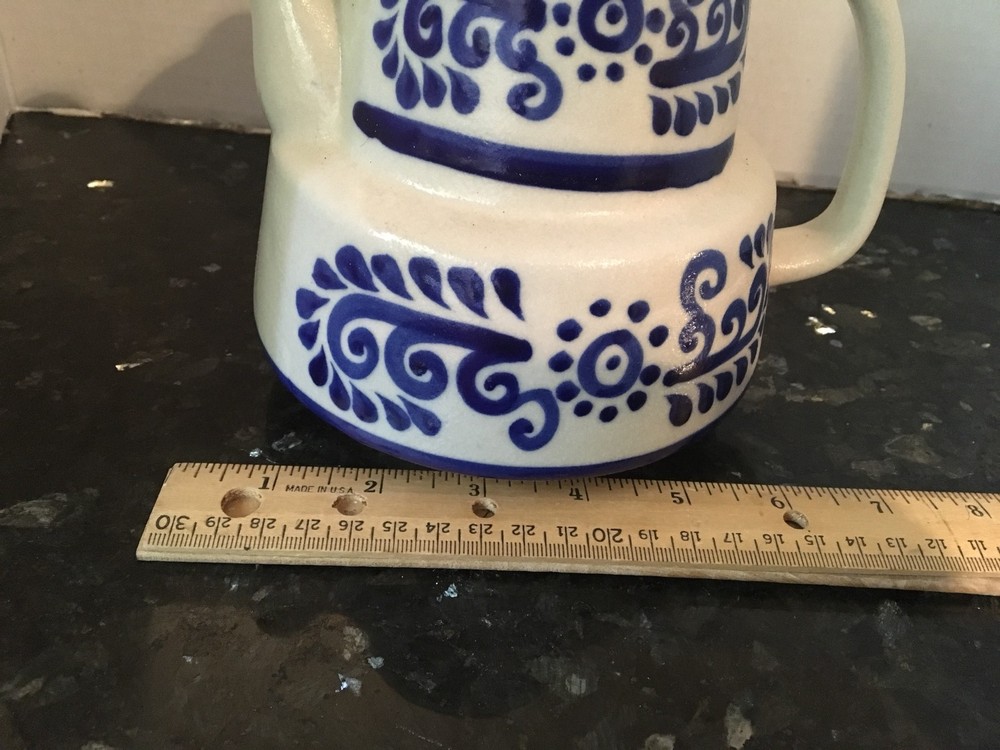 Cairem Pottery ? Stoneware Salt Glazed Teapot Blue & Grey