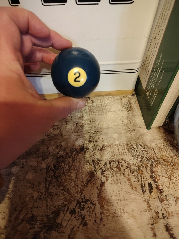 Vintage 2 1/4" Billiard Pool Ball Replacement #2 Solid Dark Blue