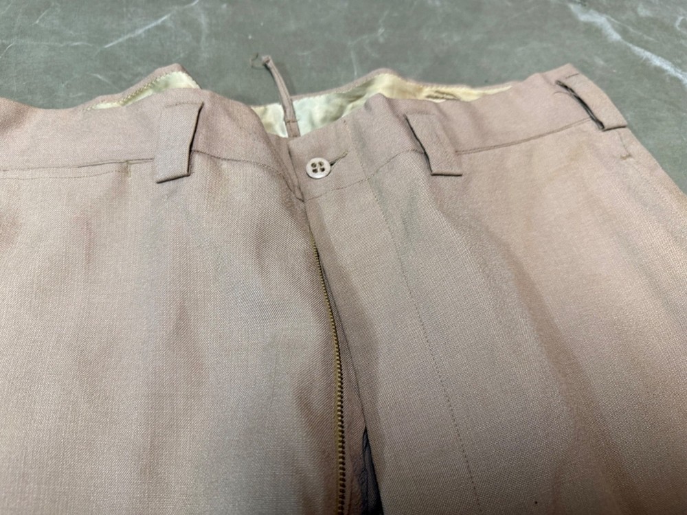 ORIGINAL WWII US ARMY OFFICER CLASS A "KHAKI" TROUSERS- SMALL 32 WAIST