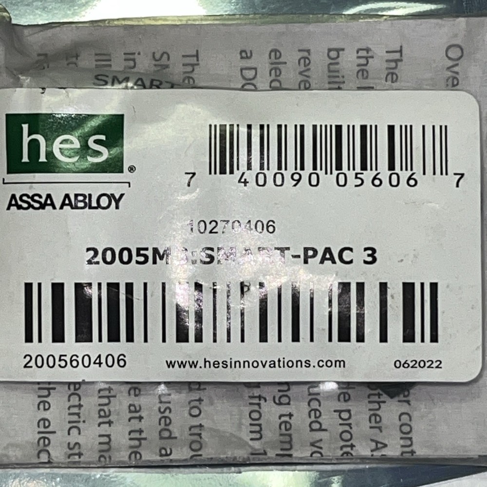 HES ASSA ABLOY 2005M3: Smart Pac 3 Electric Strike System