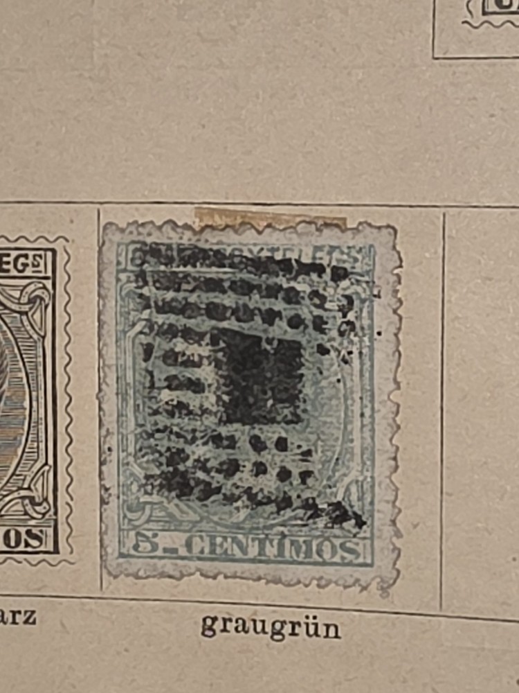 Foreign Spanien 5c Stamp Used - #I217