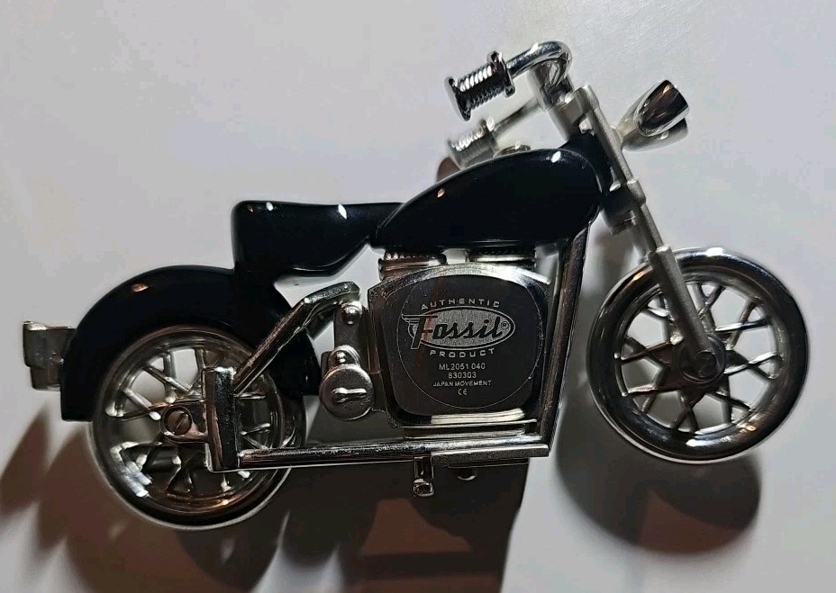 Fossil Limited Edition Motorcycle Clock - Needs Battery